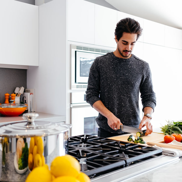 man cooking in the kitchen