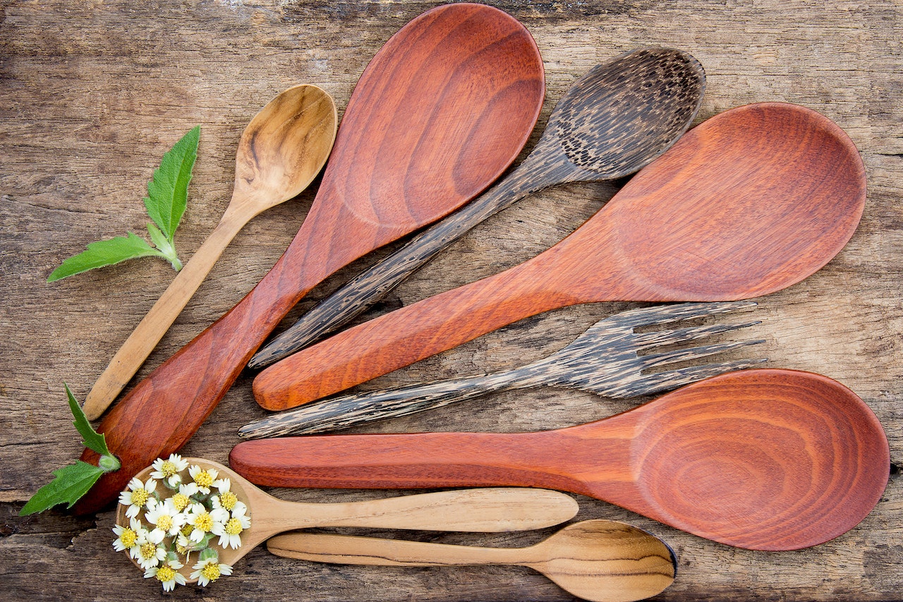 wooden spoons for cooking