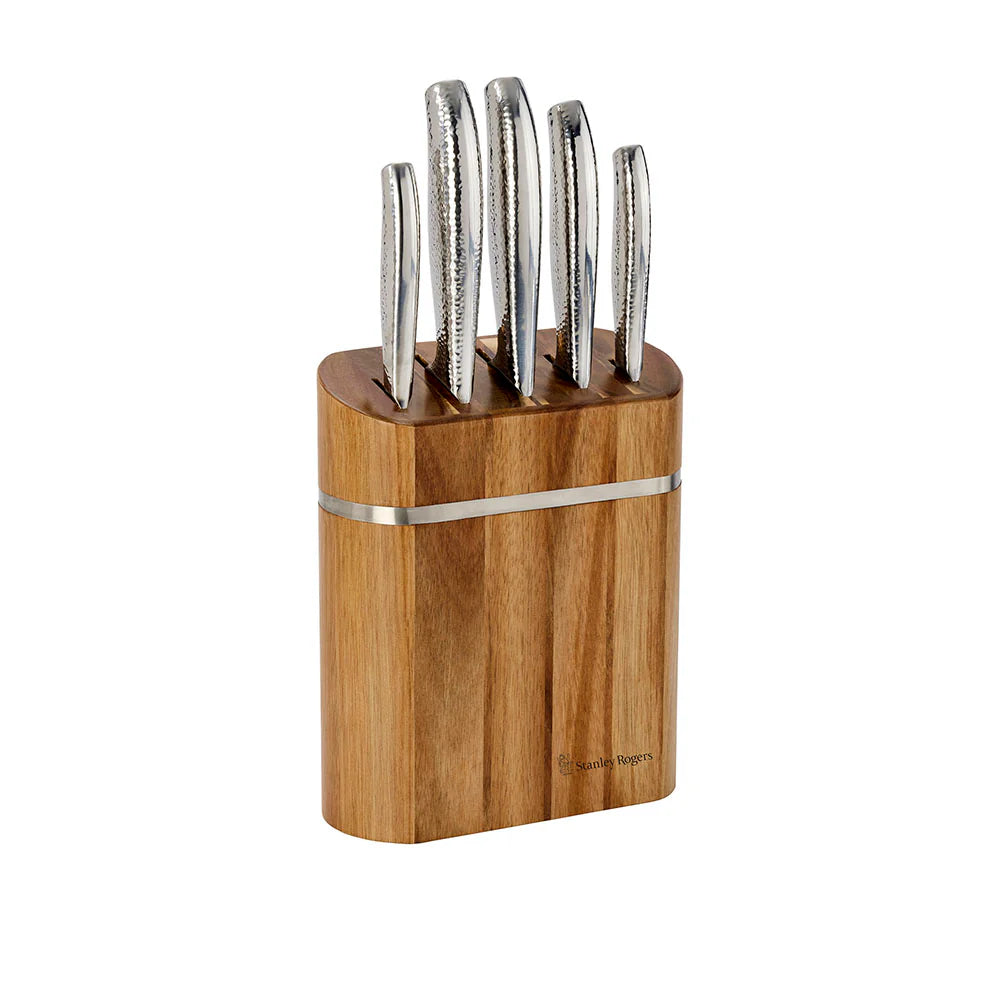 Stanley Rogers Domed Oval 6 Piece Knife Block