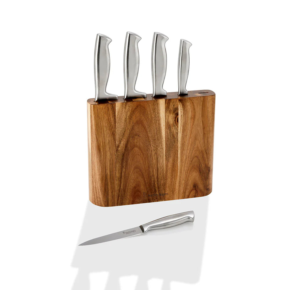 Stanley Rogers Slim Wedge 6 Piece Knife Block