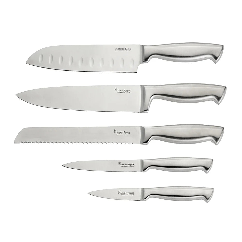 Stanley Rogers Slim Wedge 6 Piece Knife Block